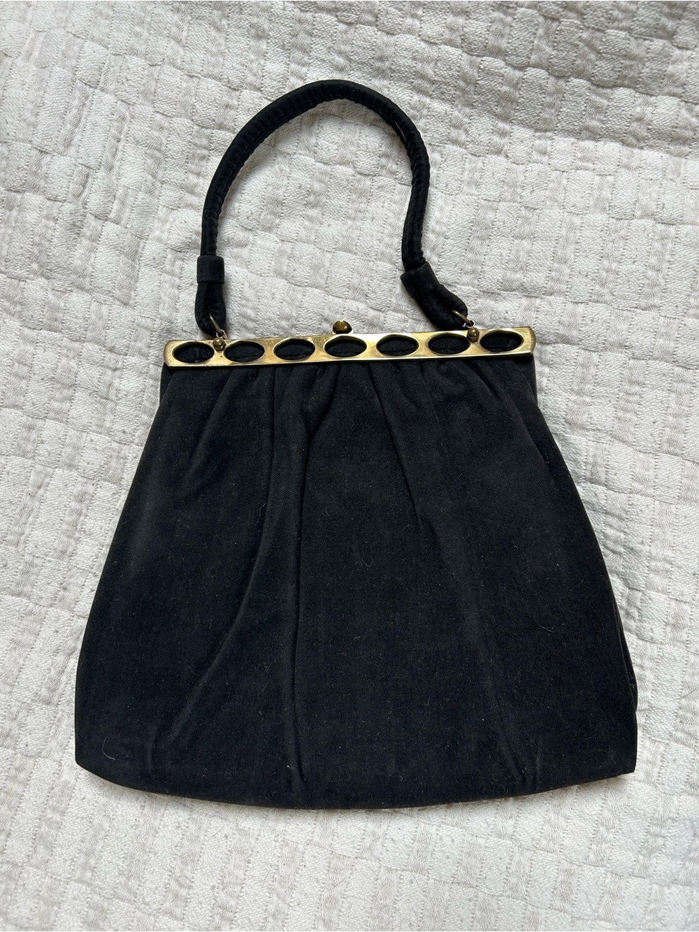 Black Vintage Lido Evening Purse